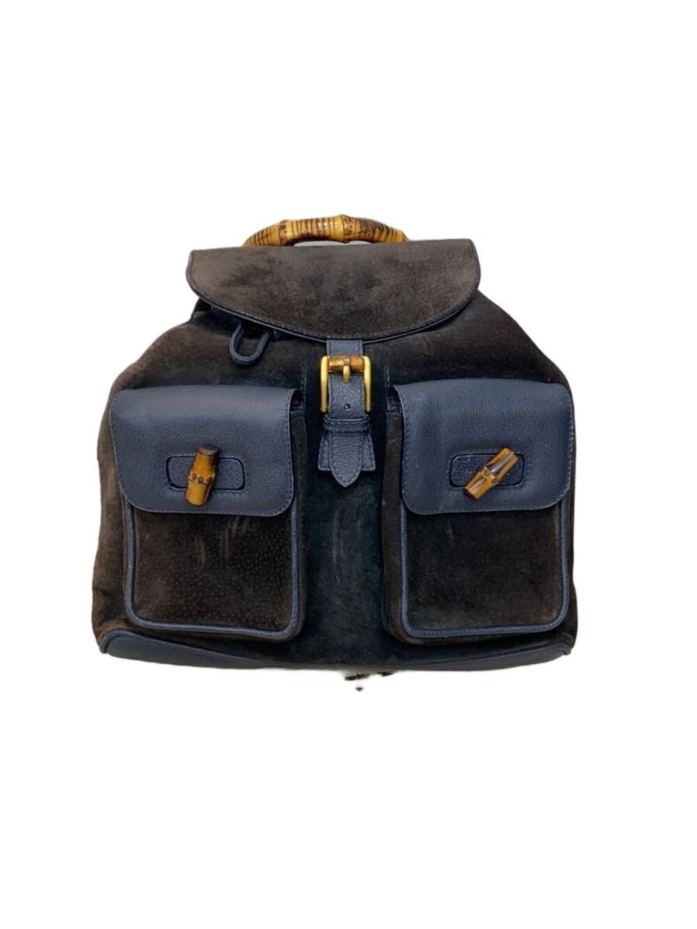 Gucci Backpack Rucksack Daybag Leather Brown